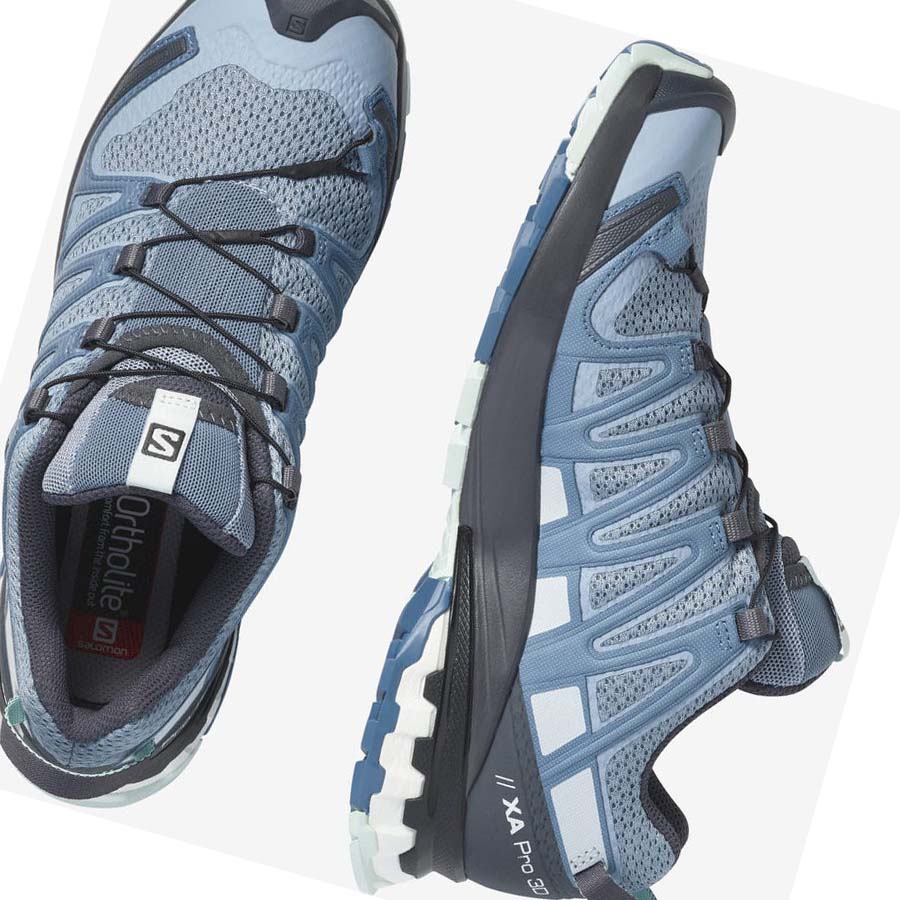 Salomon WoXA PRO 3D v8 Túracipő Női Kék | HU 2791GSO